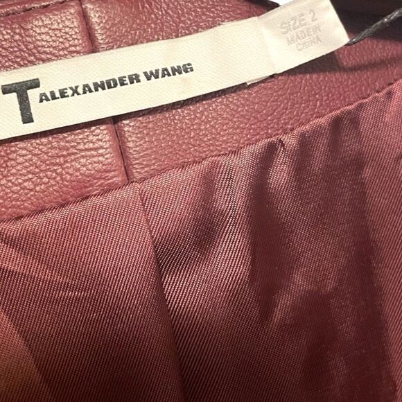 T by ALEXANDER WANG 100% Lambskin Leather Dress |Size:2| - Picture 3 of 11